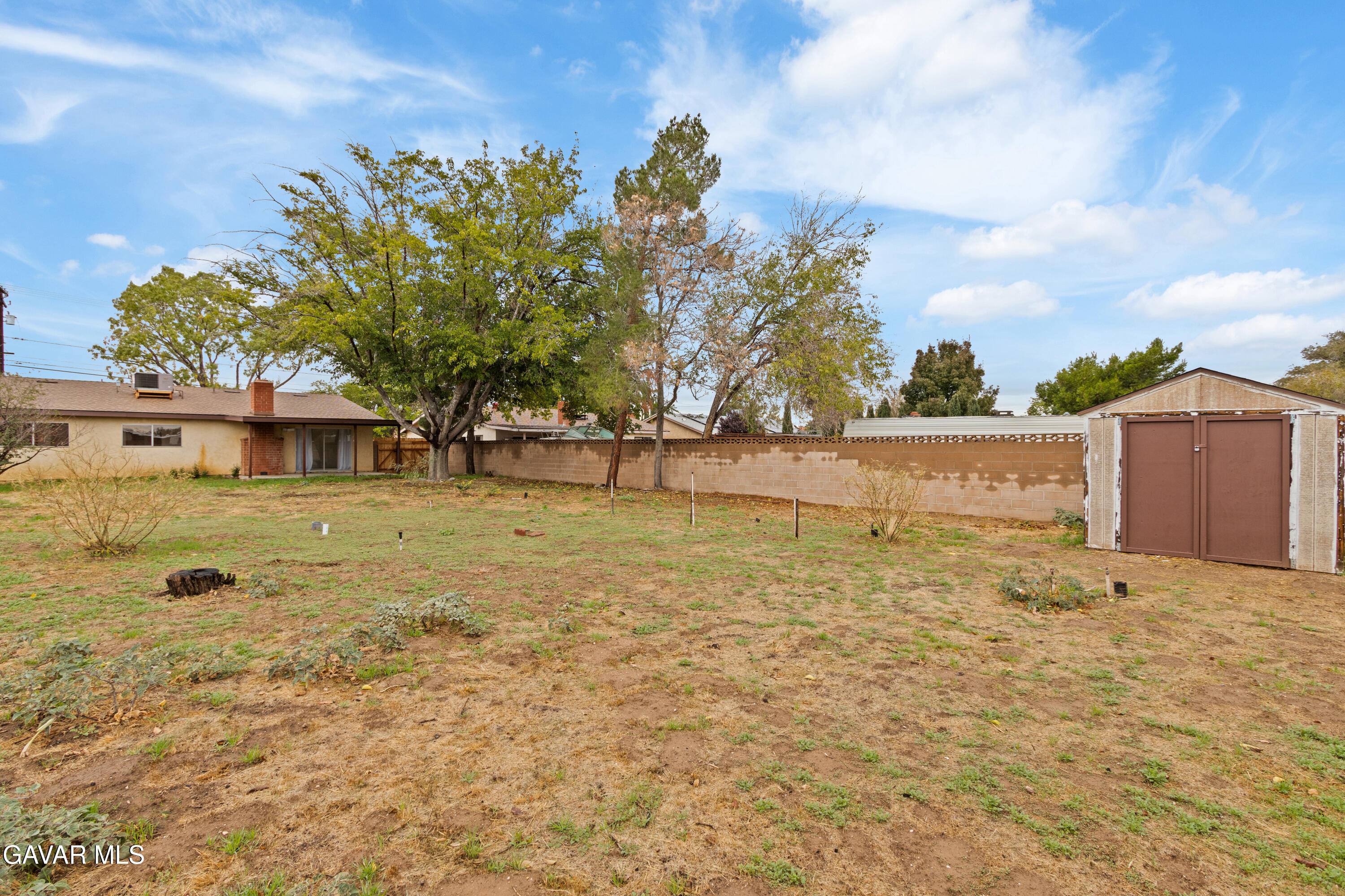 42520 55th Street West Lancaster, CA 93536 - Photo 20 of 21 a backyard of a house with lots of green space