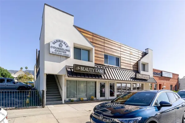a front view of a house with a balcony