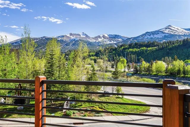 a view of a lake with a mountain in the background