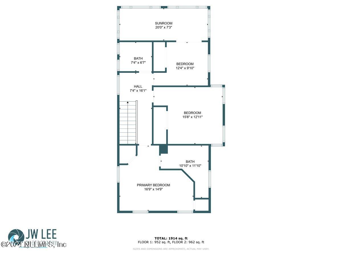 1954 Hubbard Street Jacksonville, FL 32206 - Photo 27 of 30 a picture of a floor plan