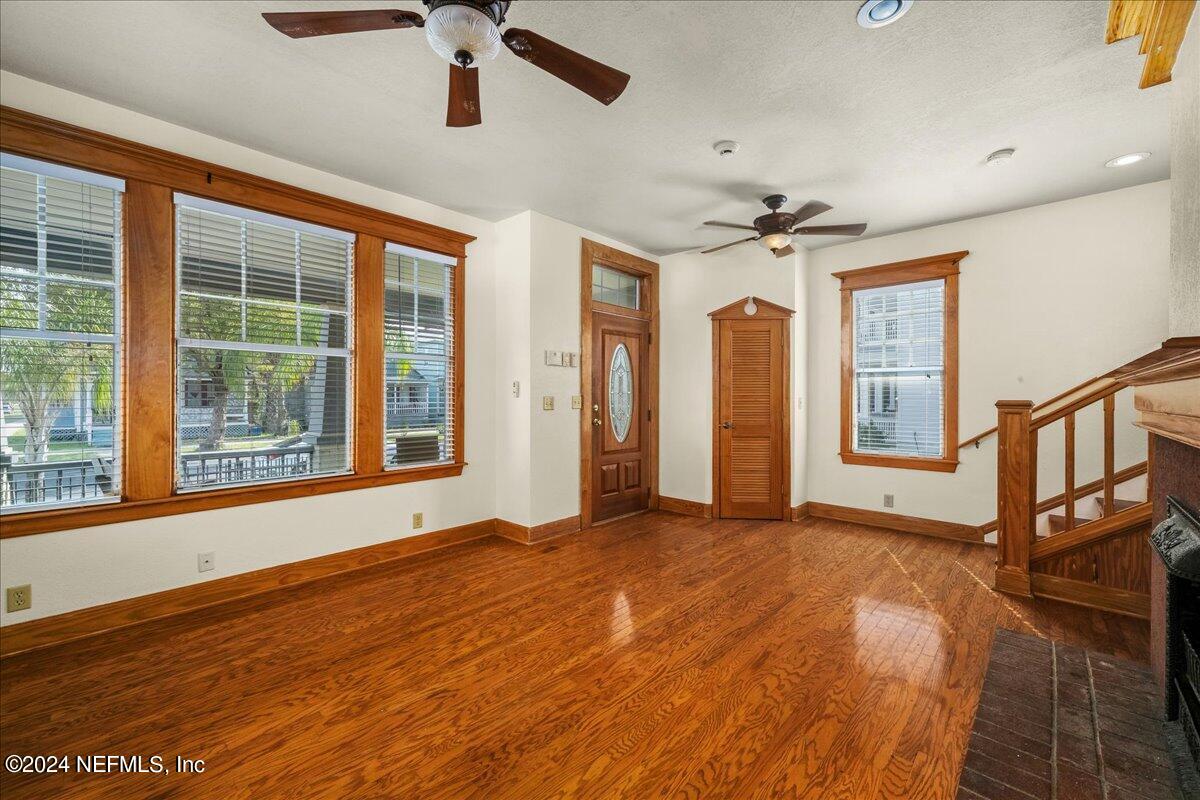 1954 Hubbard Street Jacksonville, FL 32206 - Photo 10 of 30 a view of an empty room with a window and wooden floor