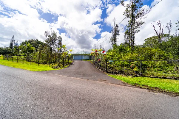 a view of an outdoor space and a yard