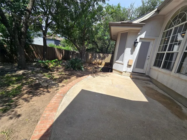 a view of outdoor space and deck