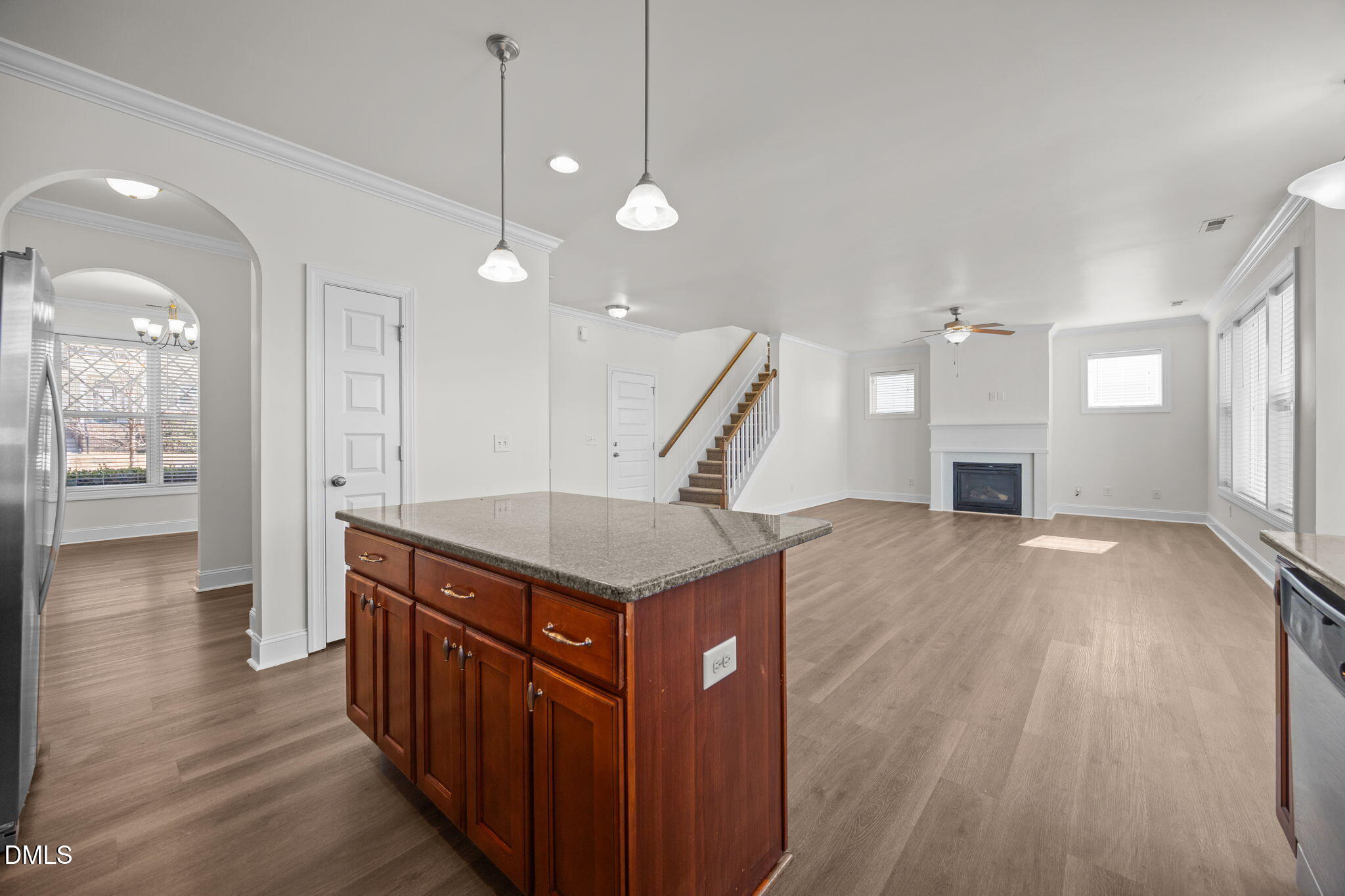 336 Plott Hound Lane Wake Forest, NC 27587 - Photo 12 of 39 a kitchen that has a lot of cabinets and wooden floor