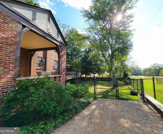 a view of a pathway of a balcony