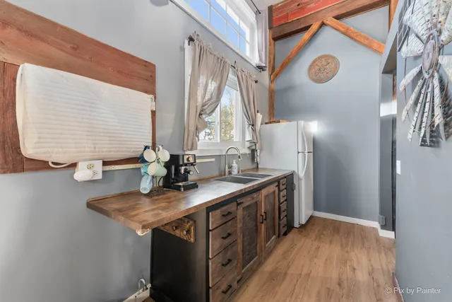 a room with musical instruments