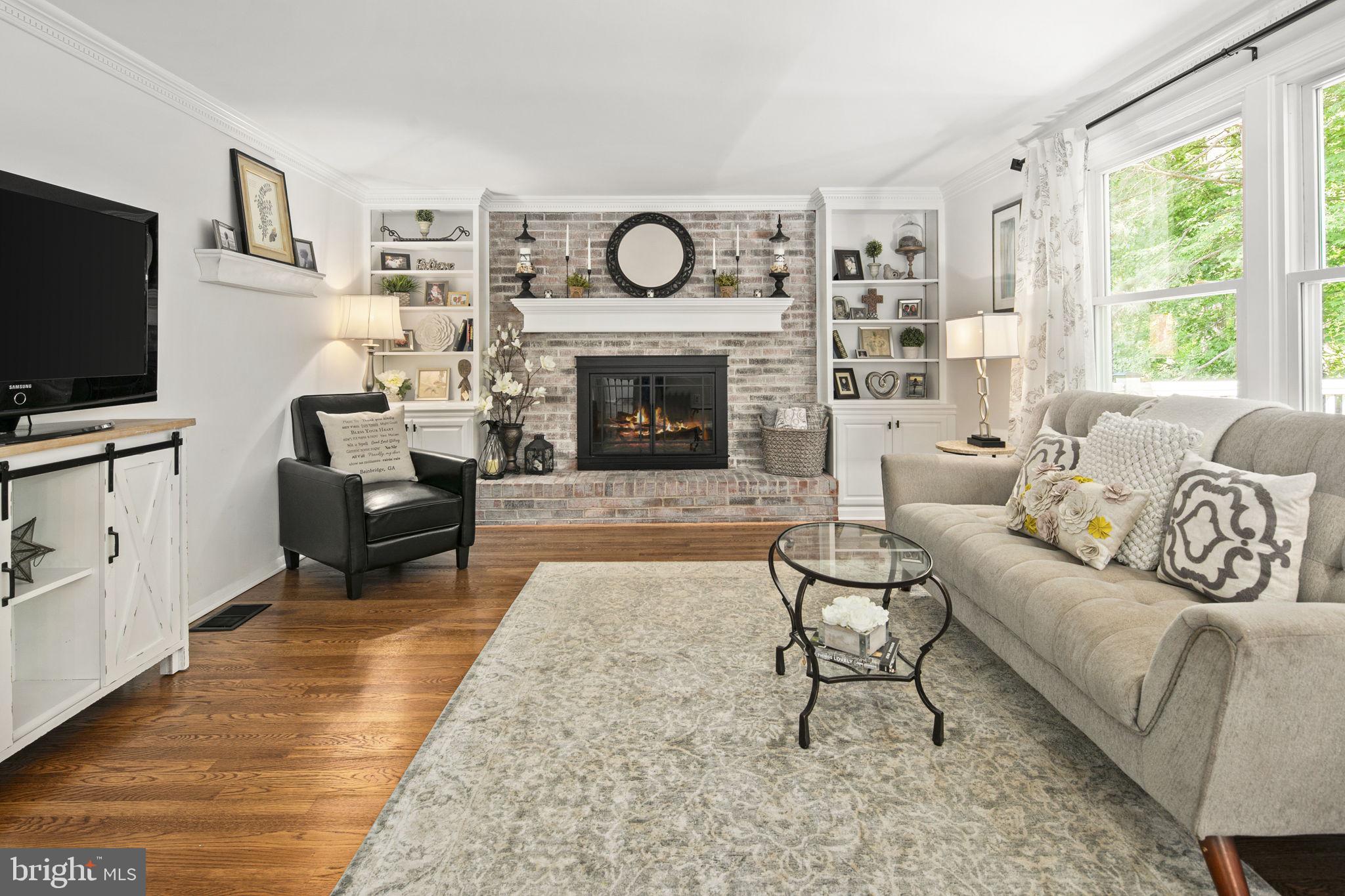 8210 Rushing Creek Drive Springfield, VA 22153 - Photo 25 of 70 family room / fireplace