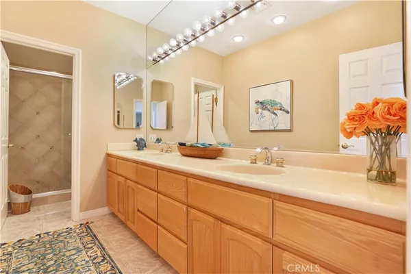 an aerial view of houses with outdoor space