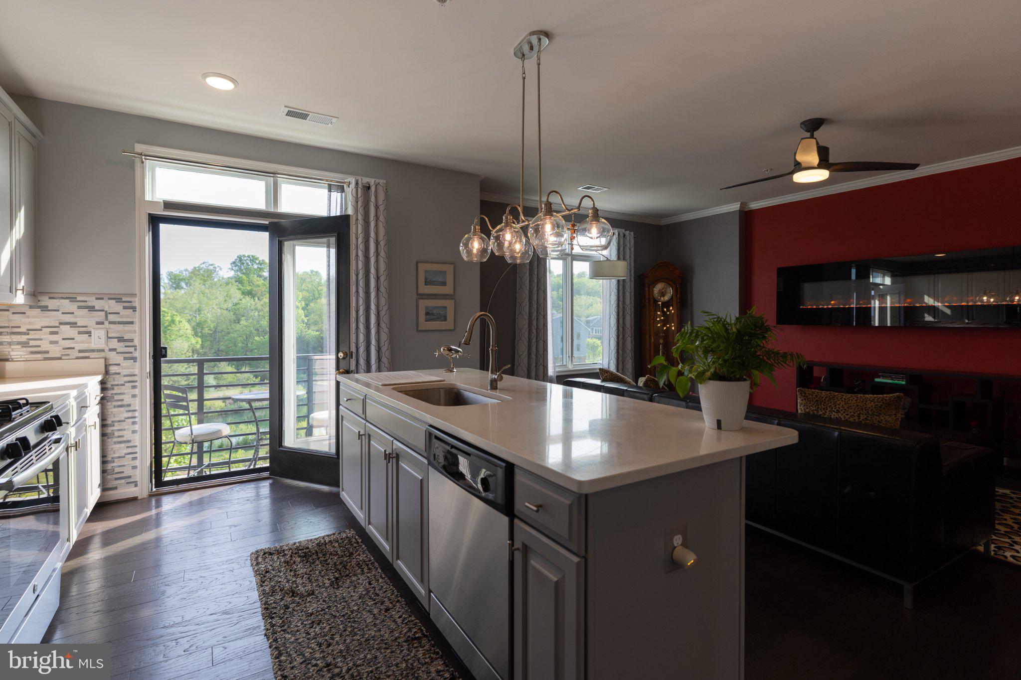 1414 Ribbon Limestone Terrace Southeast, Unit E204 Leesburg, VA 20175 - Photo 8 of 49 Modern kitchen with scenic views.