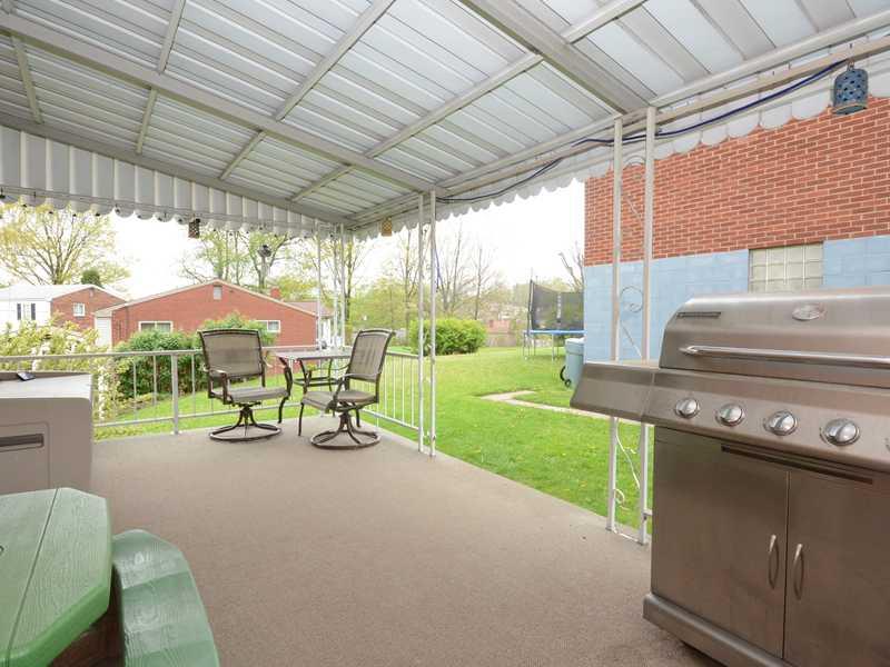 1305 Cathell Road Baldwin, PA 15236 - Photo 21 of 23 Patio/Deck. The covered side patio is spacious enough for a grill plus a dining table and chairs, making it an ideal place for outdoor dining and entertaining!