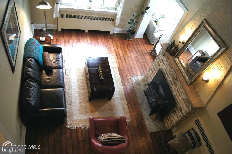 719 Anneslie Road Baltimore, MD 21212 - Photo 7 of 30 Looking down at living room from balcony