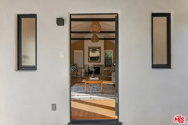 a view of a front door of house