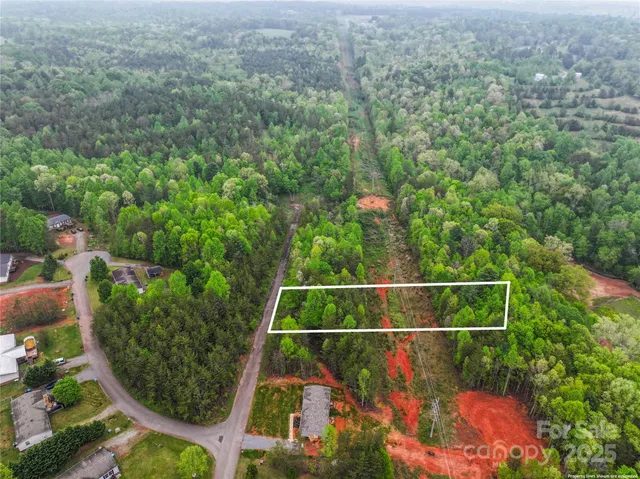 an aerial view of a houses