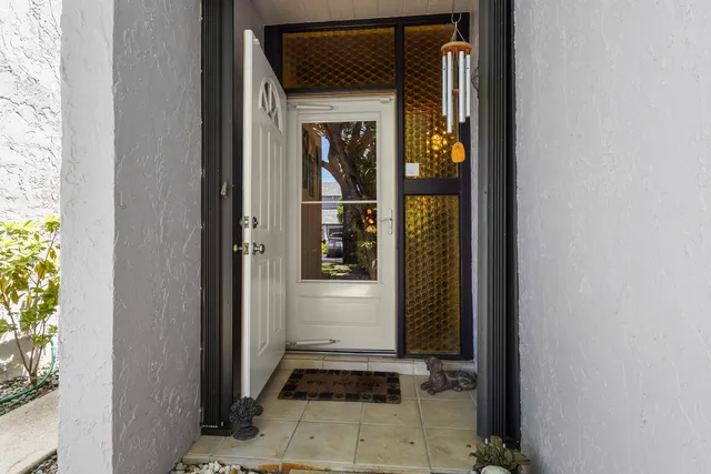 a view of a entryway door of the house