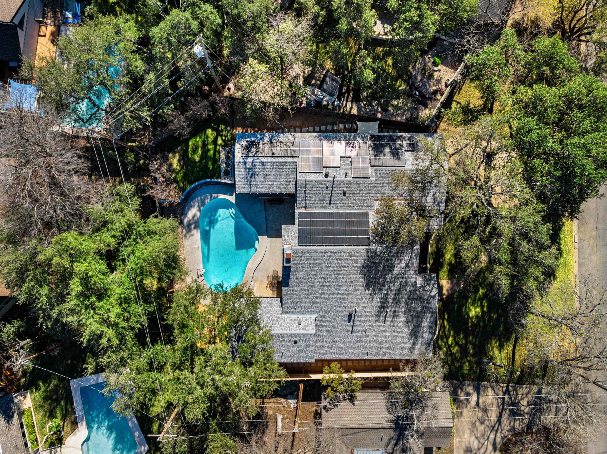 8805 Mountain Ridge Drive Austin, TX 78759 - Photo 28 of 30 an aerial view of residential house with outdoor space