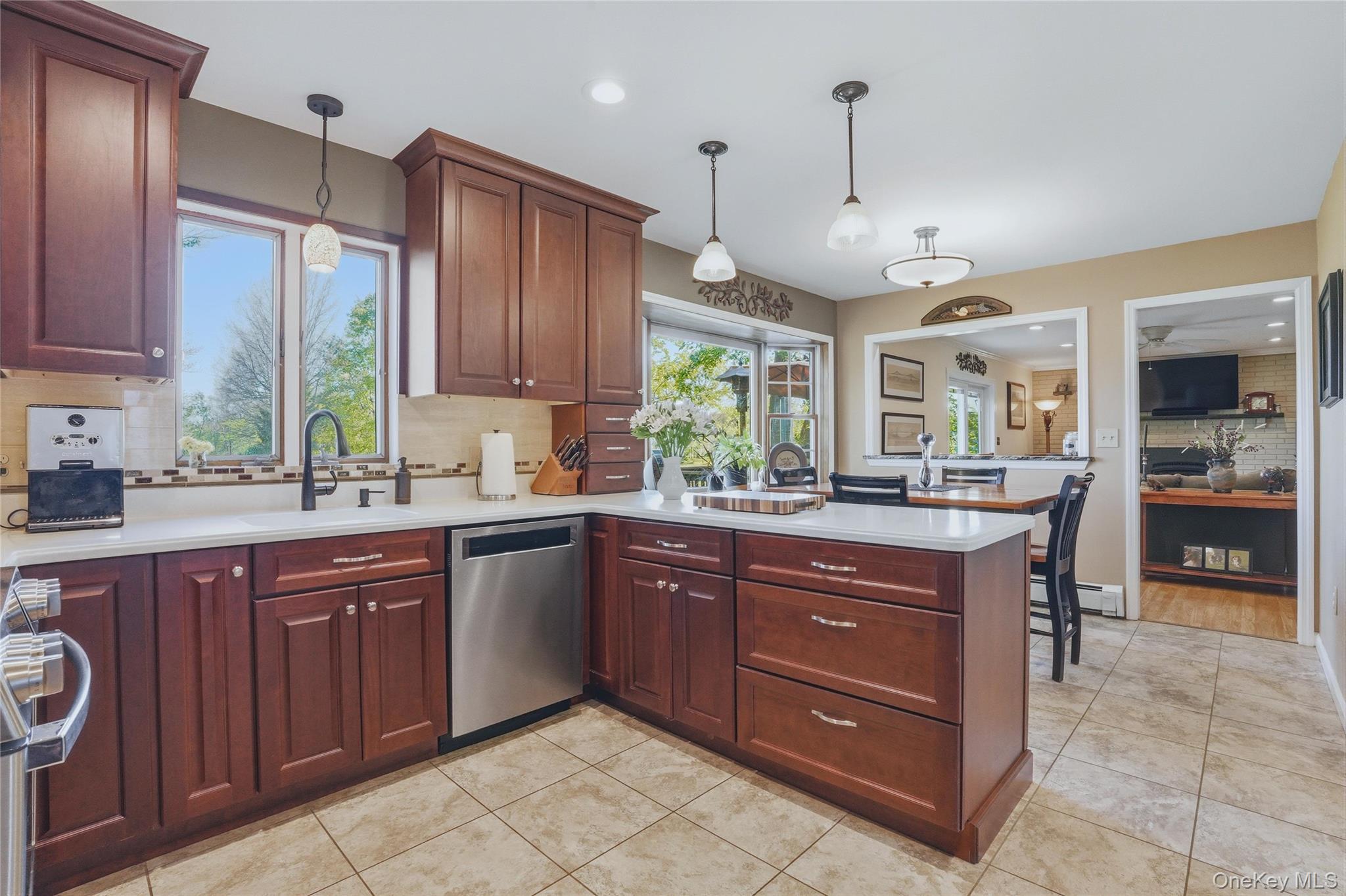 36 River Glen Road Wallkill, NY 12589 - Photo 9 of 47 a kitchen with a sink counter top space and appliances