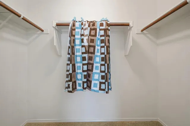 a view of closet area