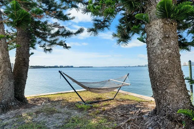 a view of swimming pool with a yard