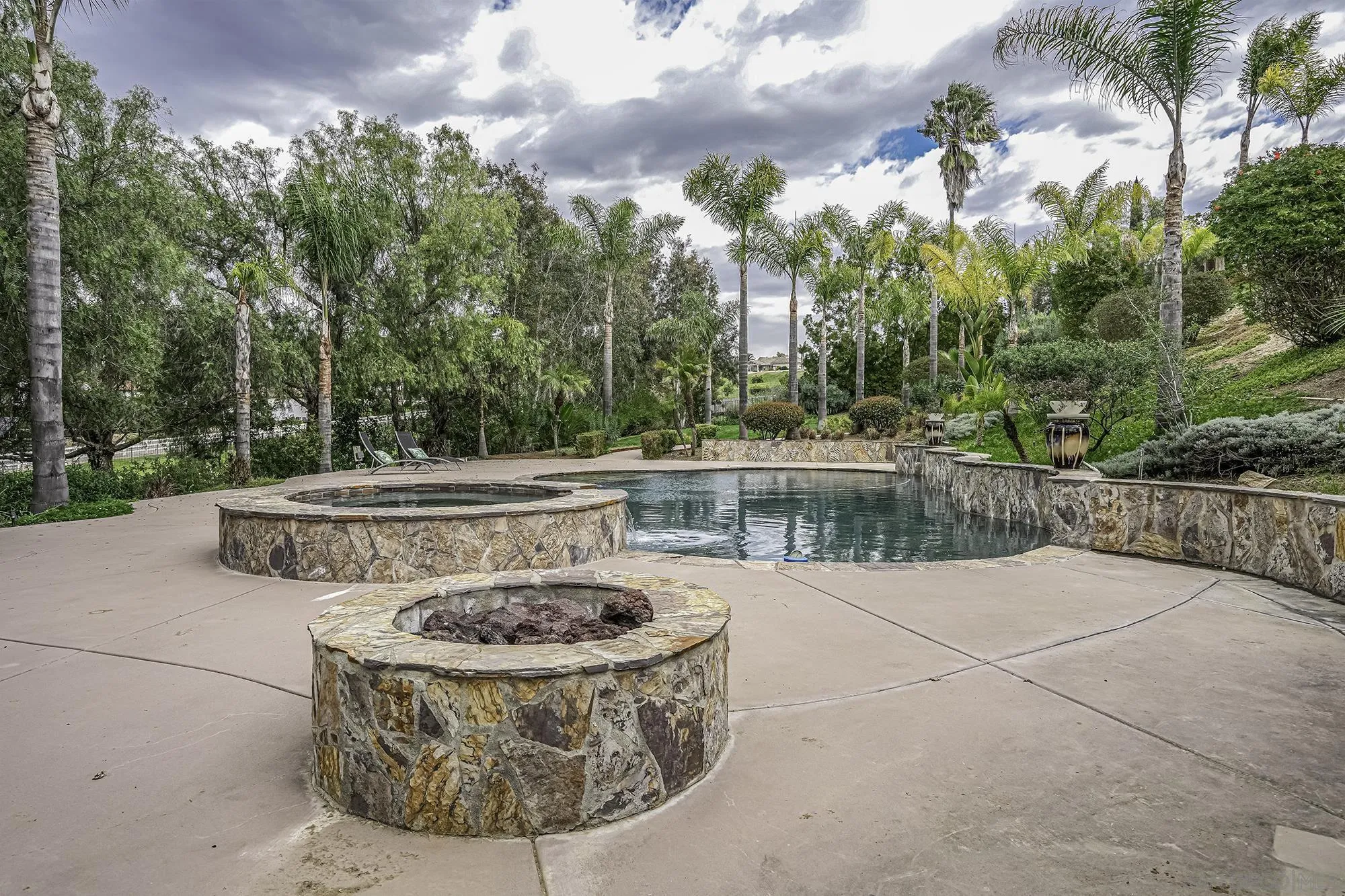 3737 Keri Way Fallbrook, CA 92028 - Photo 33 of 43 a view of a fountain in the terrace of a house