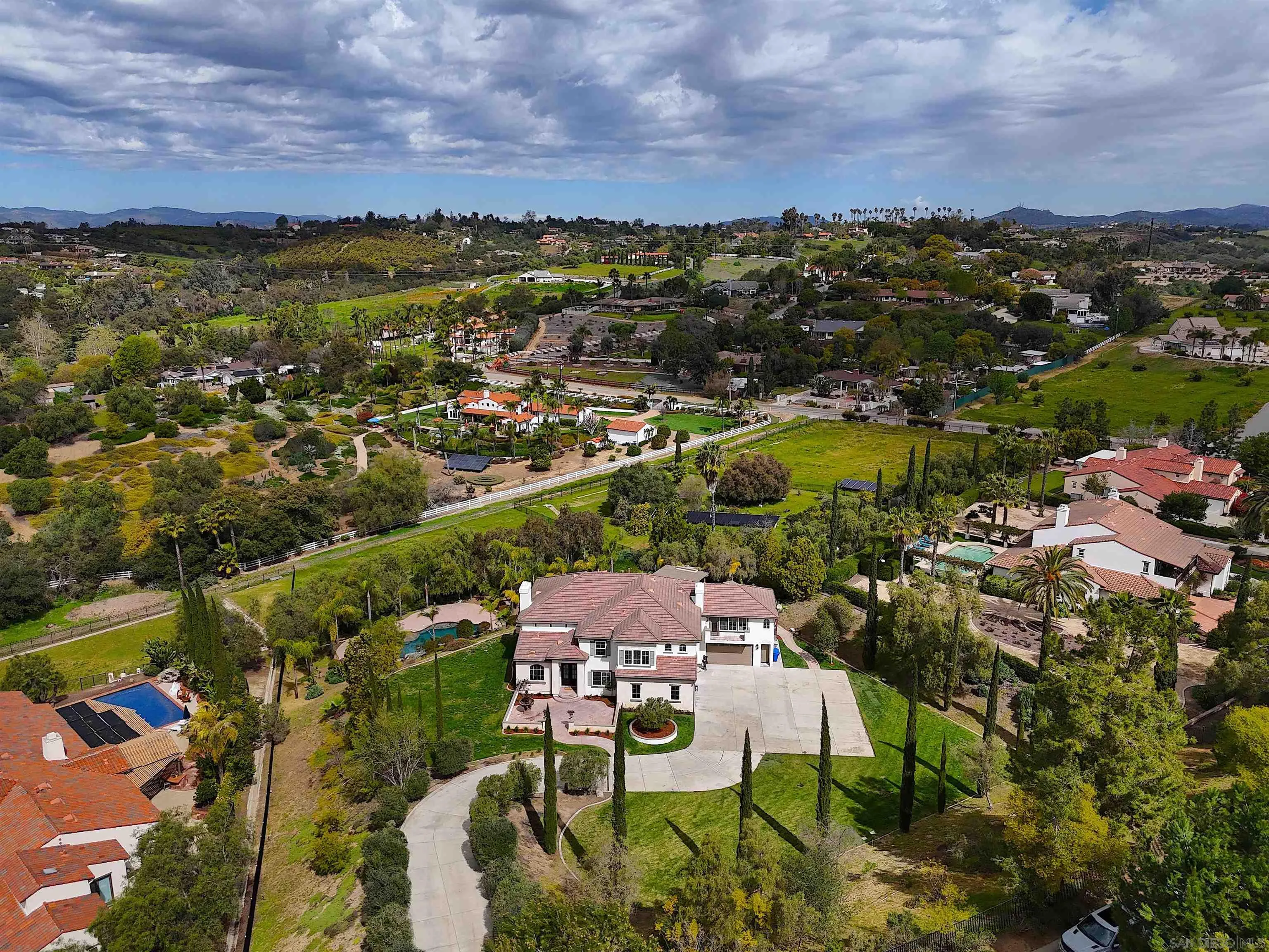 3737 Keri Way Fallbrook, CA 92028 - Photo 40 of 43 an aerial view of residential houses with outdoor space