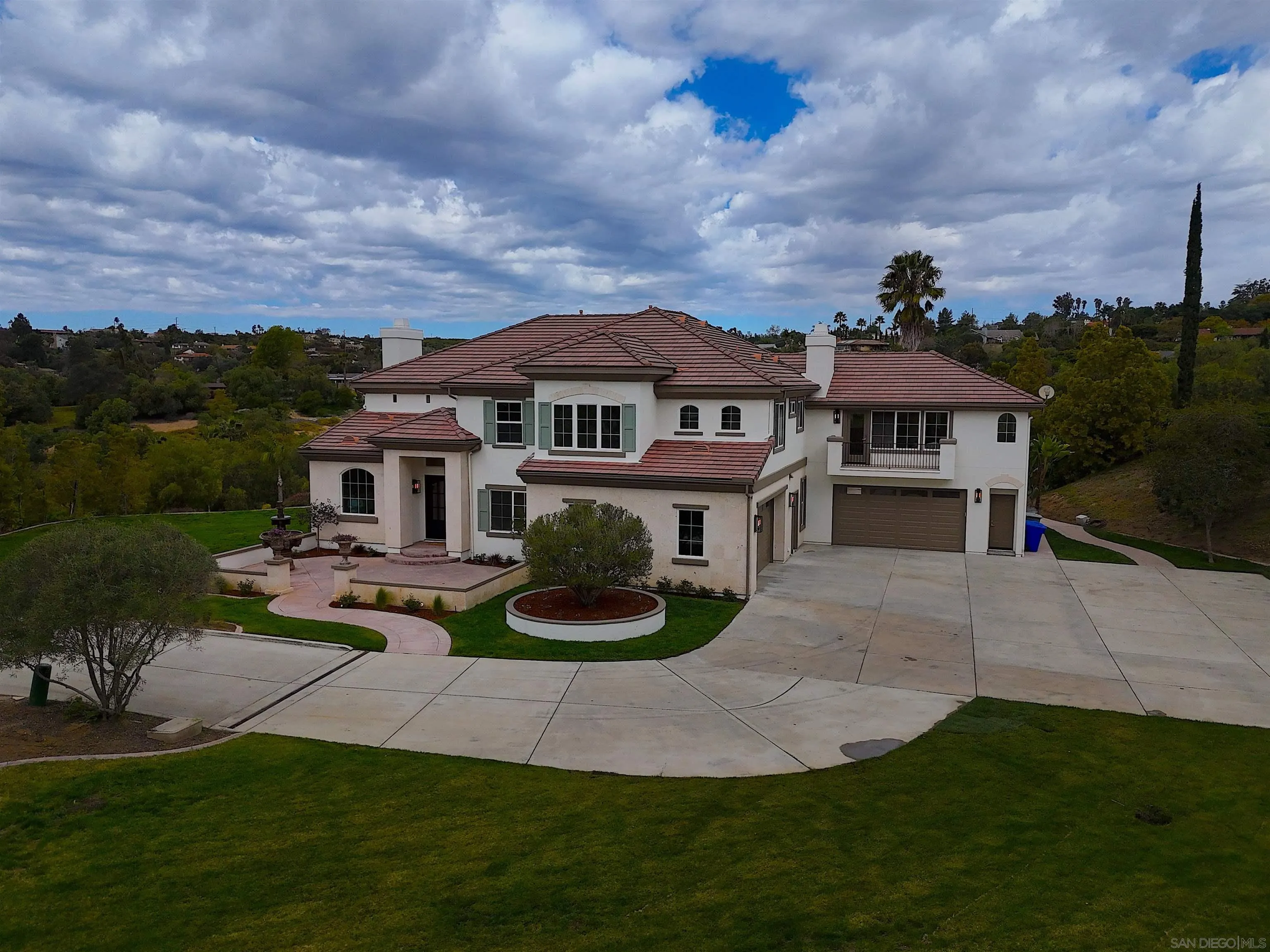 3737 Keri Way Fallbrook, CA 92028 - Photo 43 of 43 a view of a house with a yard and a fountain