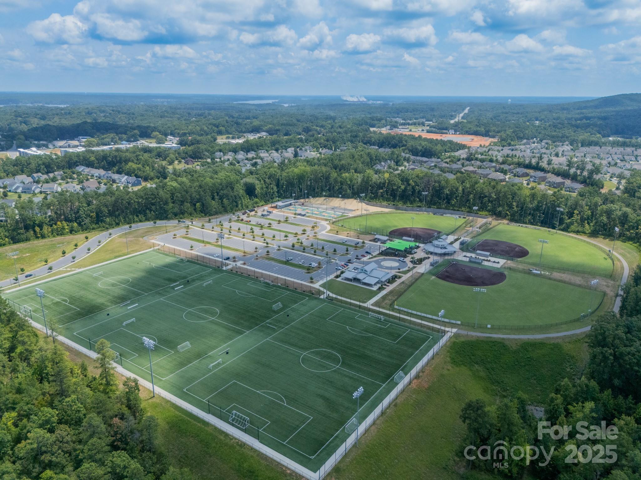558 Red Wolf Lane Clover, SC 29710 - Photo 19 of 19 an aerial view of a football ground