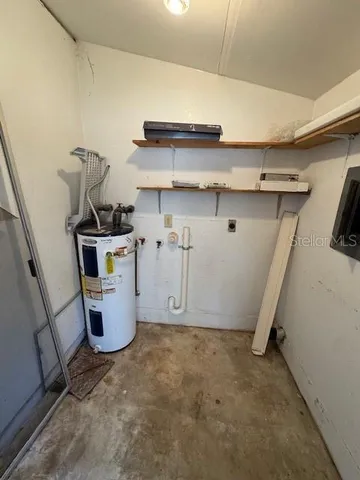 a view of storage and utility room