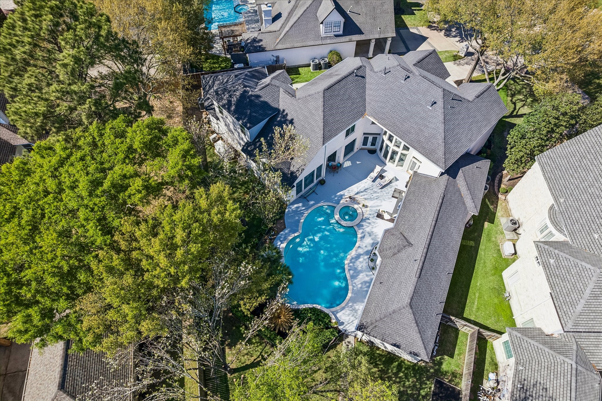 16407 Emilia Court Spring, TX 77379 - Photo 6 of 35 This overhead photo shows the property and home at a
'higher level"!