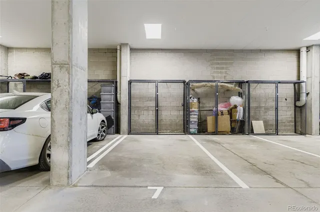 a large space with furniture and a large window