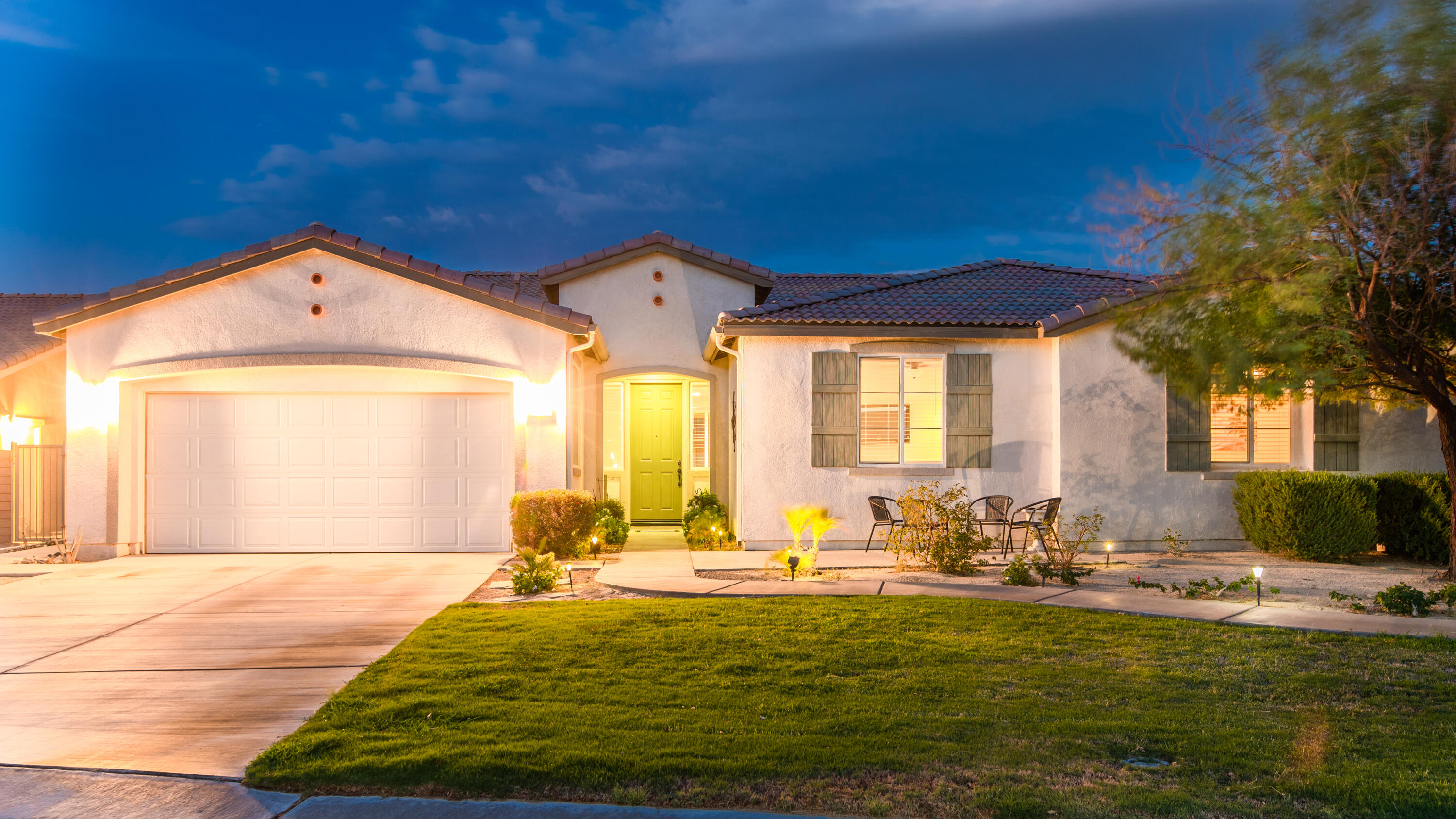 41344 Winfield Court Indio, CA 92203 - Photo 4 of 69 a front view of a house with a yard