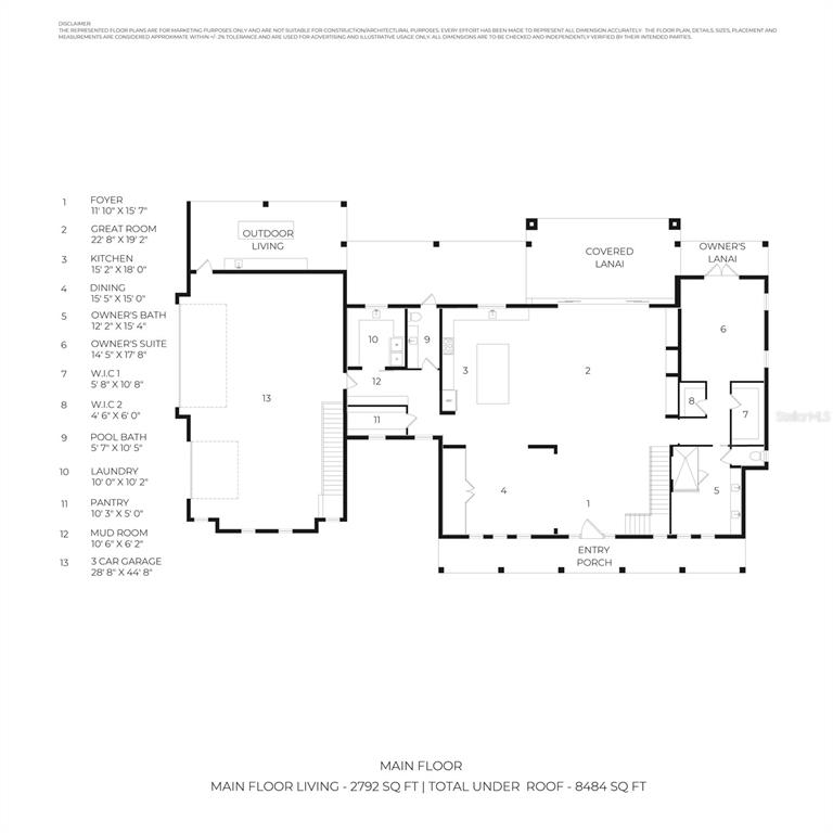 655 Appaloosa Road Tarpon Springs, FL 34688 - Photo 11 of 12 a picture of floor plan