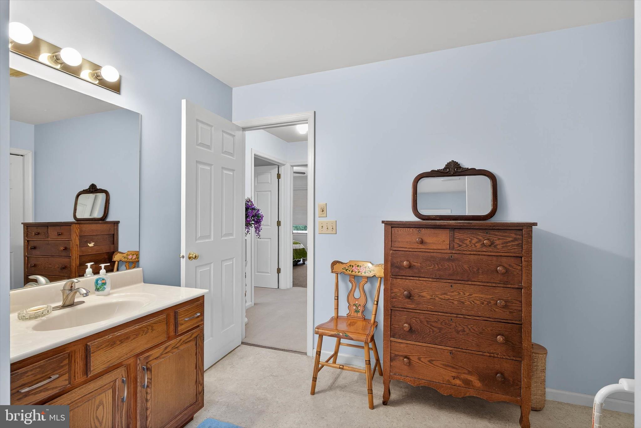 213 East 6th Street Lititz, PA 17543 - Photo 28 of 46 a bathroom with a sink vanity and mirror