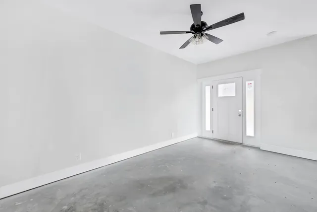 a view of an empty room