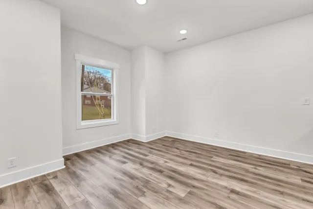 wooden floor in a room