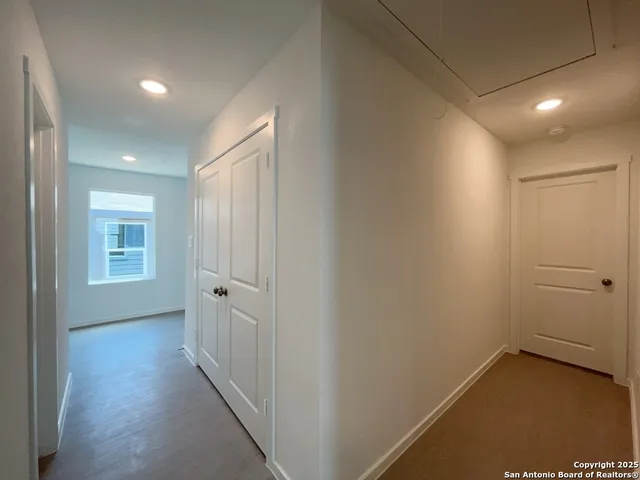 a view of hallway with window