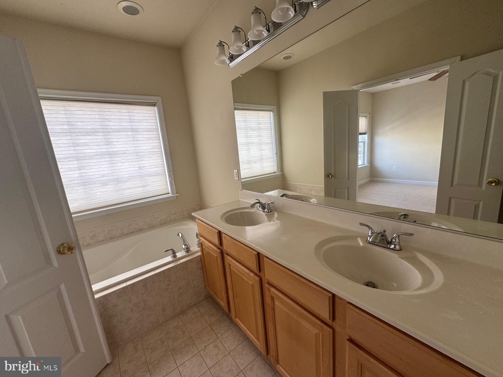 42474 Magellan Square Brambleton, VA 20148 - Photo 22 of 31 a bathroom with a sink and a mirror