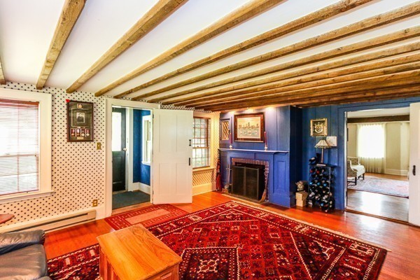 21 Endicott Road Boxford, MA 01921 - Photo 11 of 30 a bedroom with a bed and a fireplace