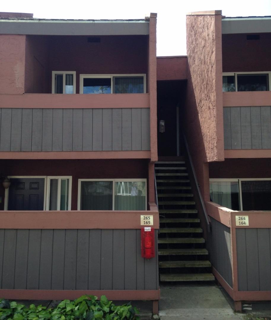 a view of wooden balcony