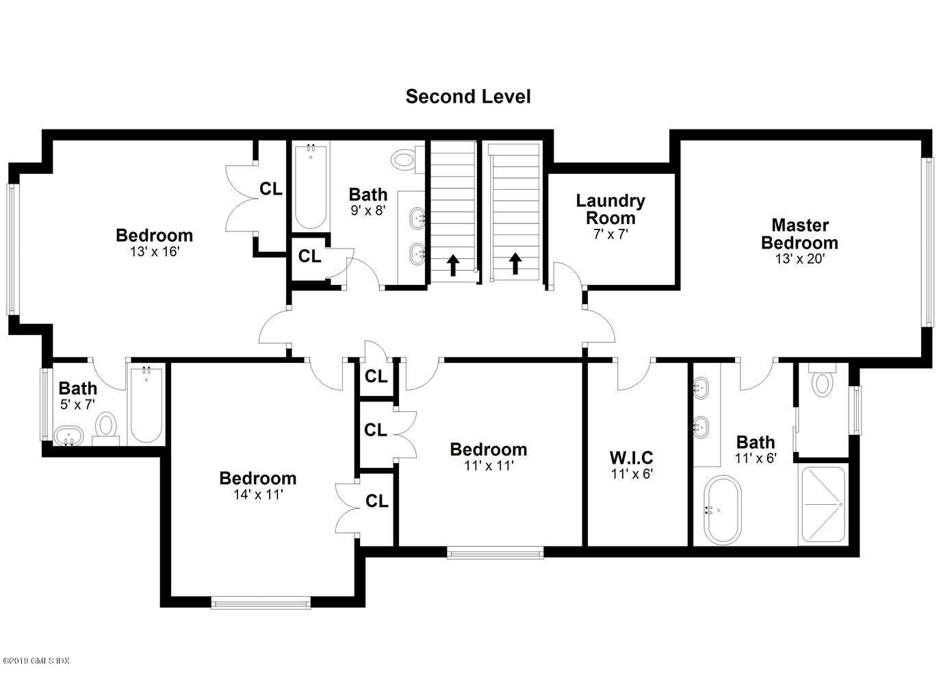 8 Sound Beach Ave Extension, Unit 4 Riverside, CT 06878 - Photo 23 of 25 a picture of a wall with a white bed and a white refrigerator