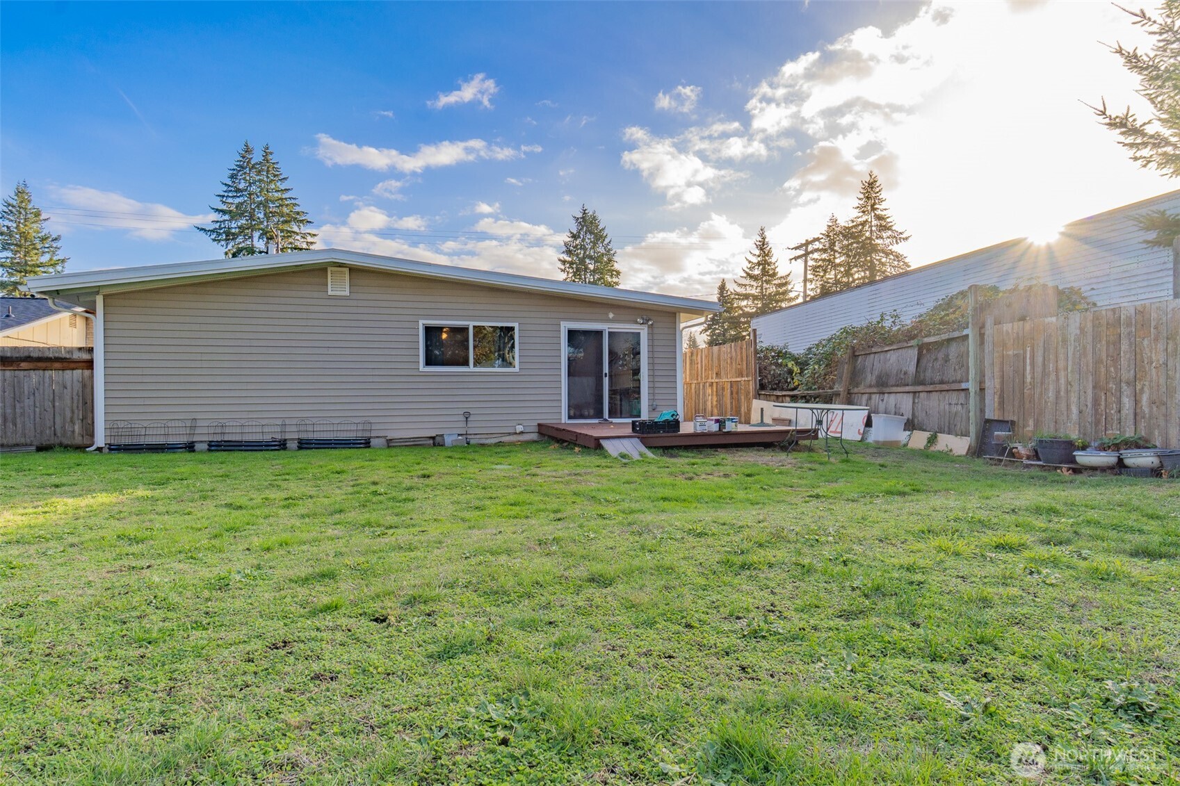 237 167th Street South Spanaway, WA 98387 - Photo 25 of 30 a view of backyard of house with green space