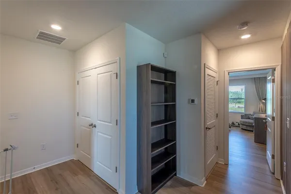 a view of closet area