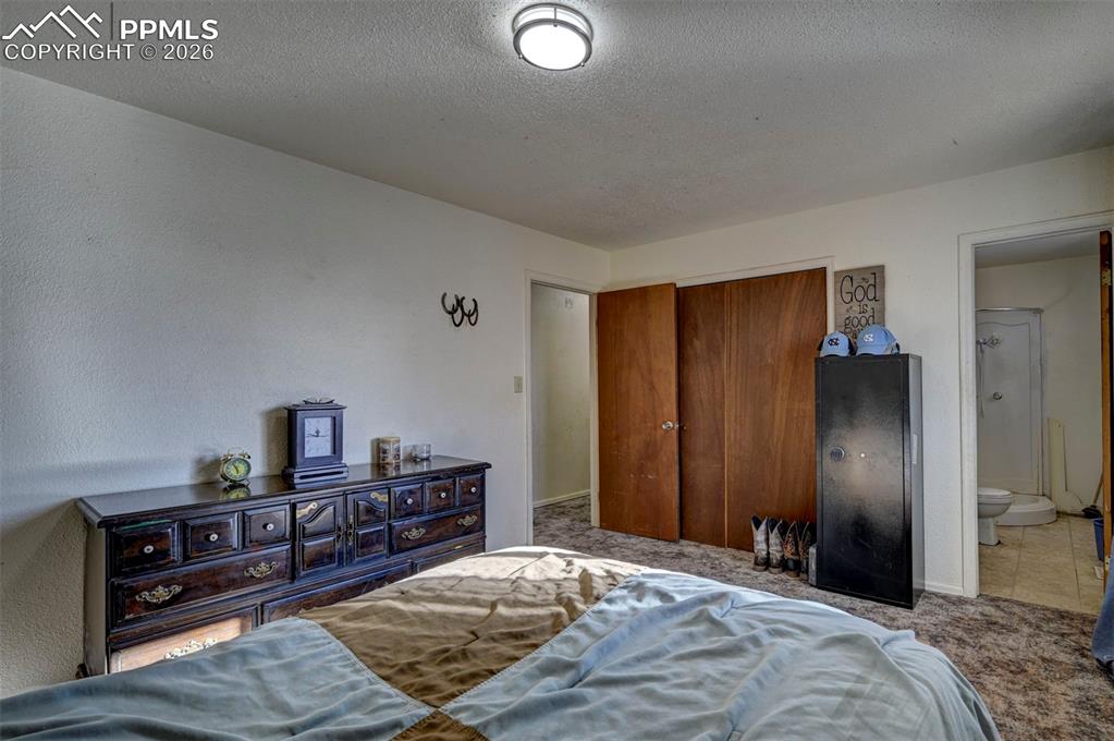 9420 Mulberry Road Calhan, CO 80808 - Photo 27 of 49 a bedroom with a bed and a television