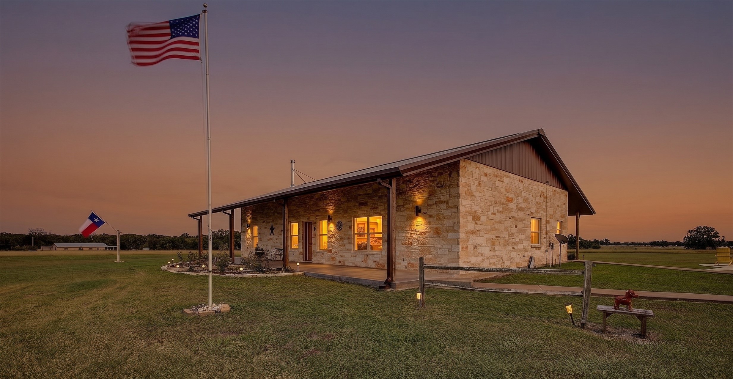 9414 Laird Road Round Top, TX 78954 - Photo 1 of 50 Front facade of the home on a total of 10 acres
