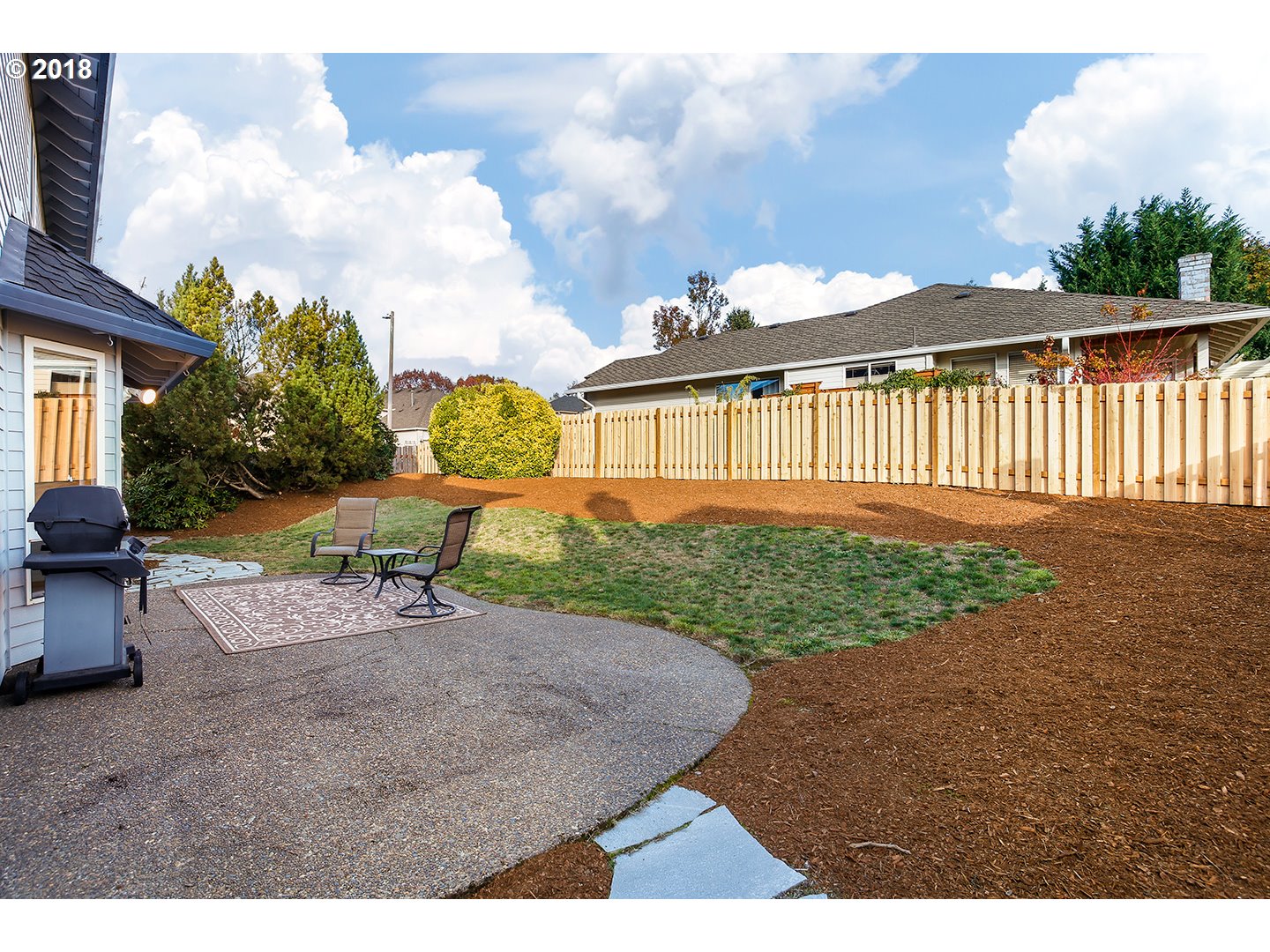 10470 Southwest 135th Avenue Beaverton, OR 97008 - Photo 30 of 32 a view of a backyard with sitting area