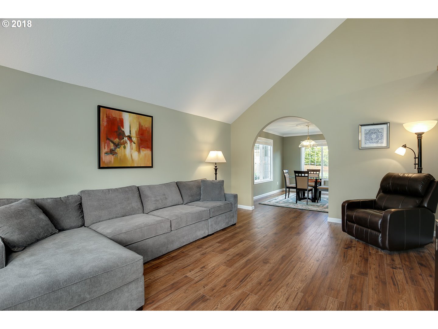 10470 Southwest 135th Avenue Beaverton, OR 97008 - Photo 5 of 32 a living room with furniture and a wooden floor
