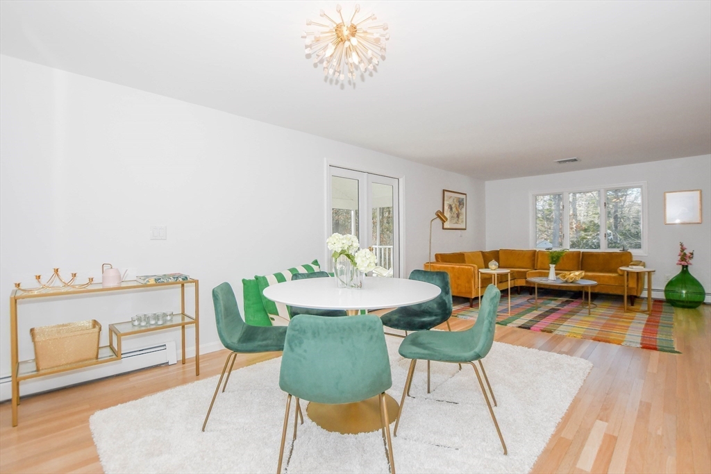 44 Register Road Marion, MA 02738 - Photo 8 of 38 a view of a dining room with furniture and wooden floor