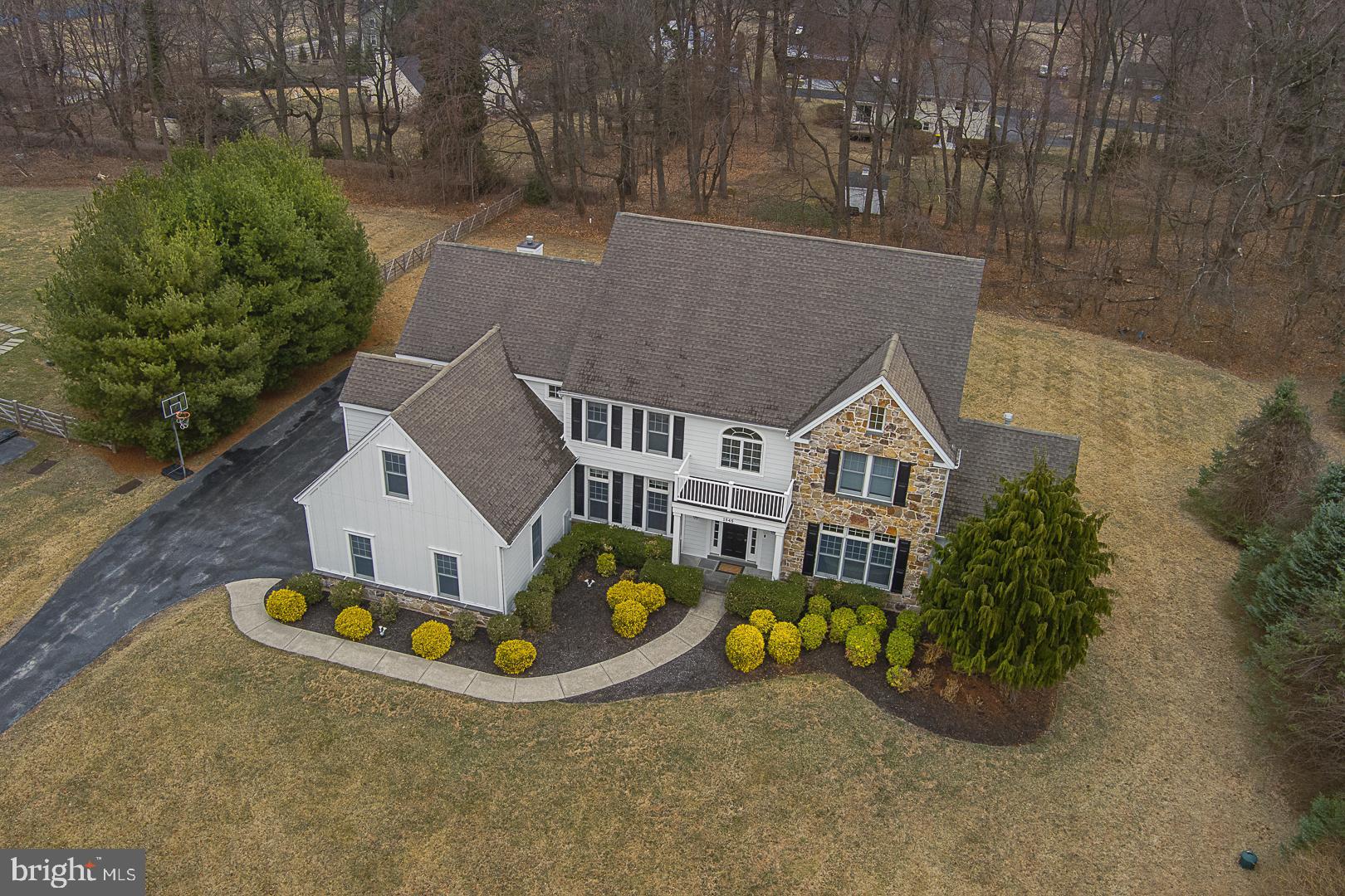1545 Morstein Road Malvern, PA 19355 - Photo 39 of 41 an aerial view of house with yard swimming pool and outdoor seating