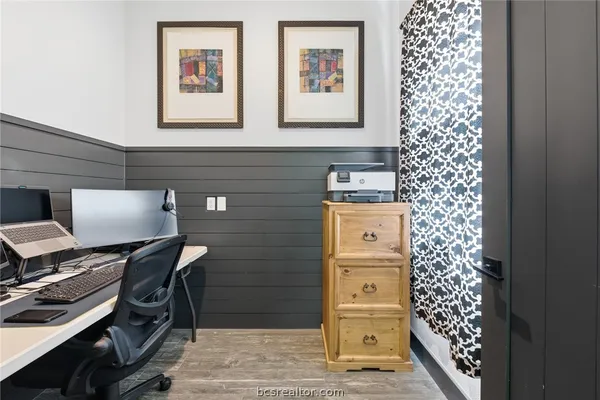 a room with storage and utility
