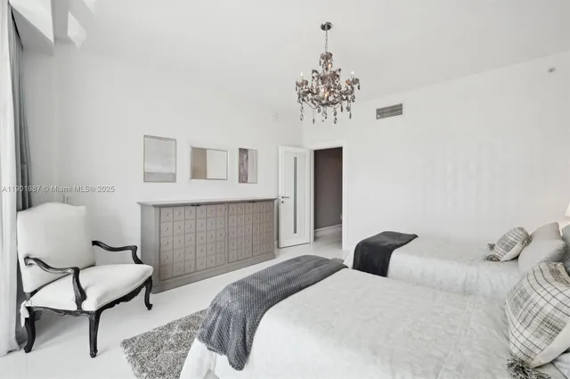 a bathroom with a double vanity sink and mirror
