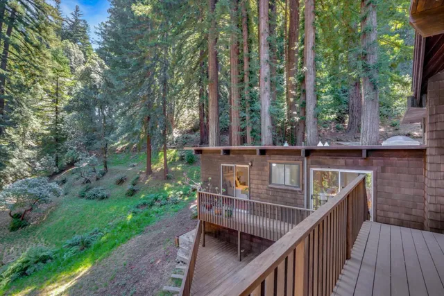 a spacious bedroom with a bed and a potted plant